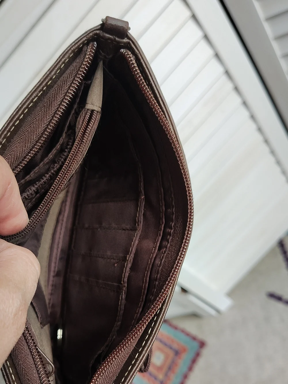 Vintage Leather Wallet/ Clutch